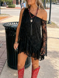Women's Off-the-shoulder Fashion Lace Dress